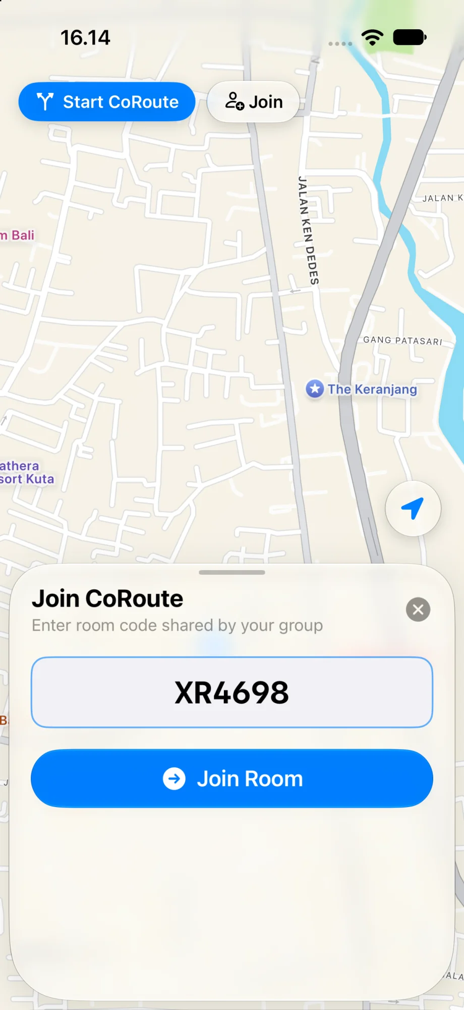 CoRoute screenshot 2